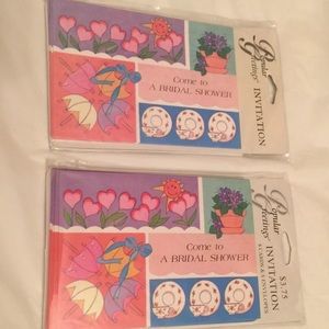 2pks Bridal Shower Invitations